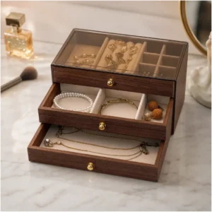 Acrylic Wooden Jewelry box