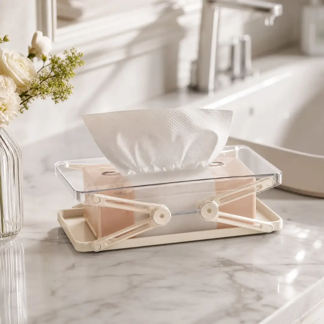 Acrylic Extendable Tissue Storage Box - Image 2