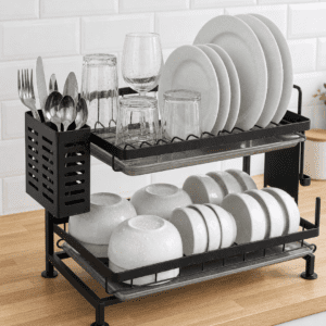 2-Tier Stainless Steel Dish Rack