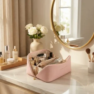 Leather Cosmetic Pouch