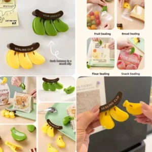 Banana Fridge Magnetic Sealing Clip pack of 2
