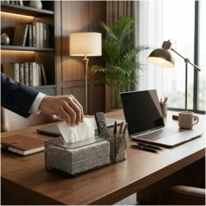 Acrylic Glacier Tissue Box