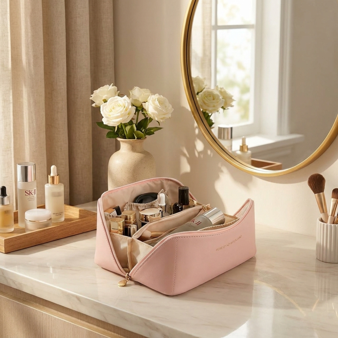 Leather Cosmetic Pouch