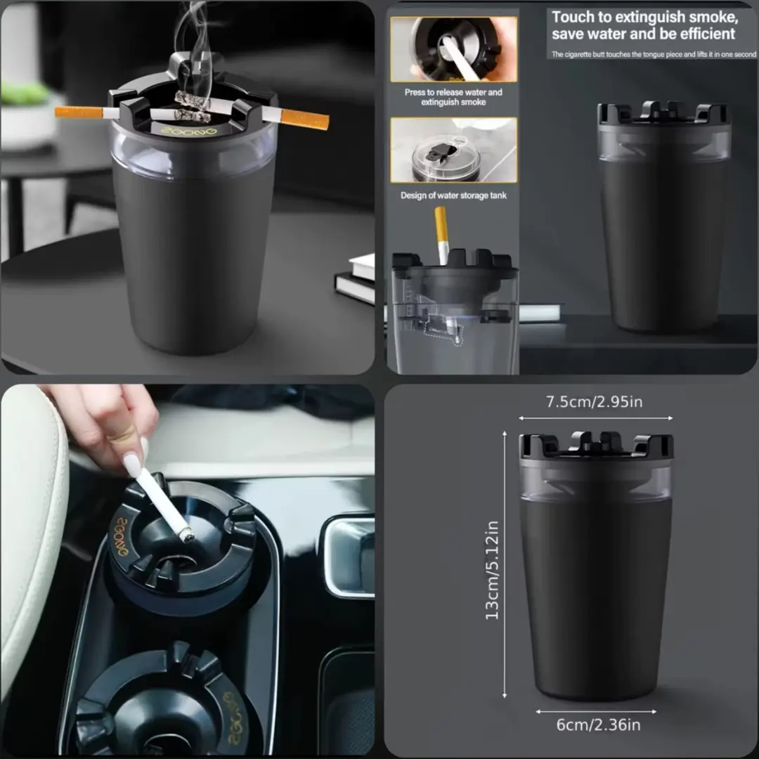Portable Cup-Shape Car Ashtray - Image 3