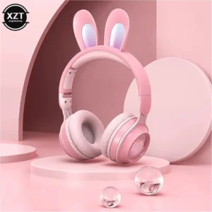 Wireless Earphones RGB Rabbit Ears Headset