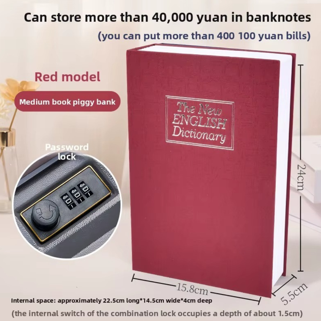 Book Safe with Mechanical Lock - Image 2