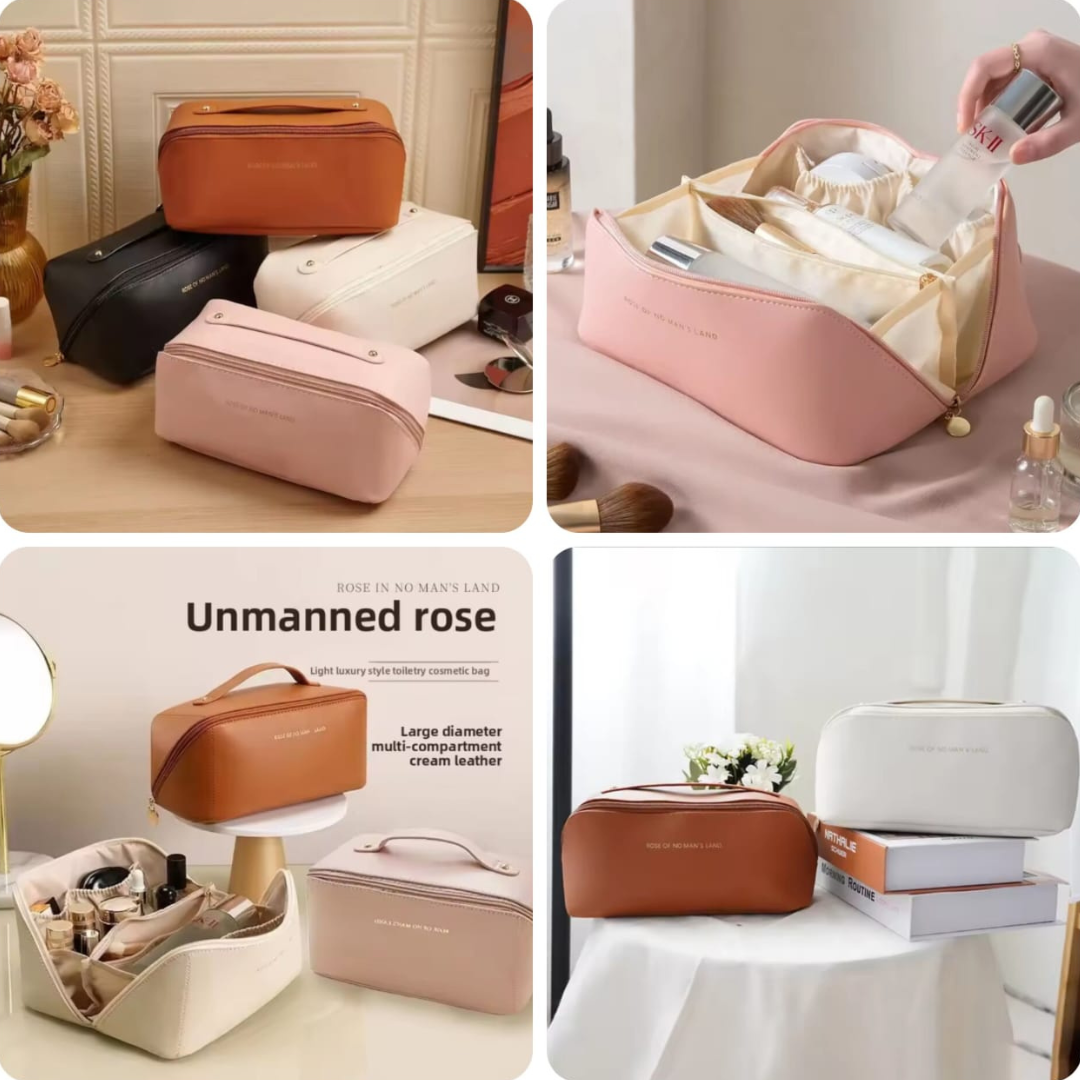 Leather Cosmetic Pouch - Image 3