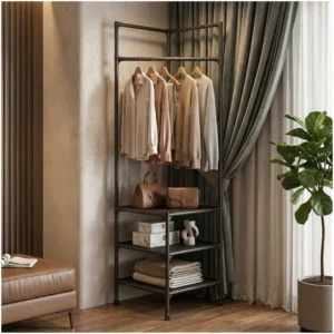 Attachable Corner Pole Rack