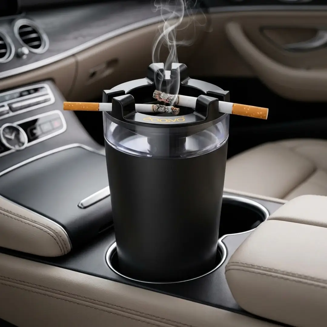 Portable Cup-Shape Car Ashtray - Image 2