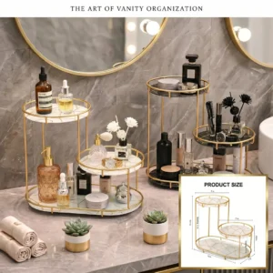 3-Tier Golden Vanity Stand