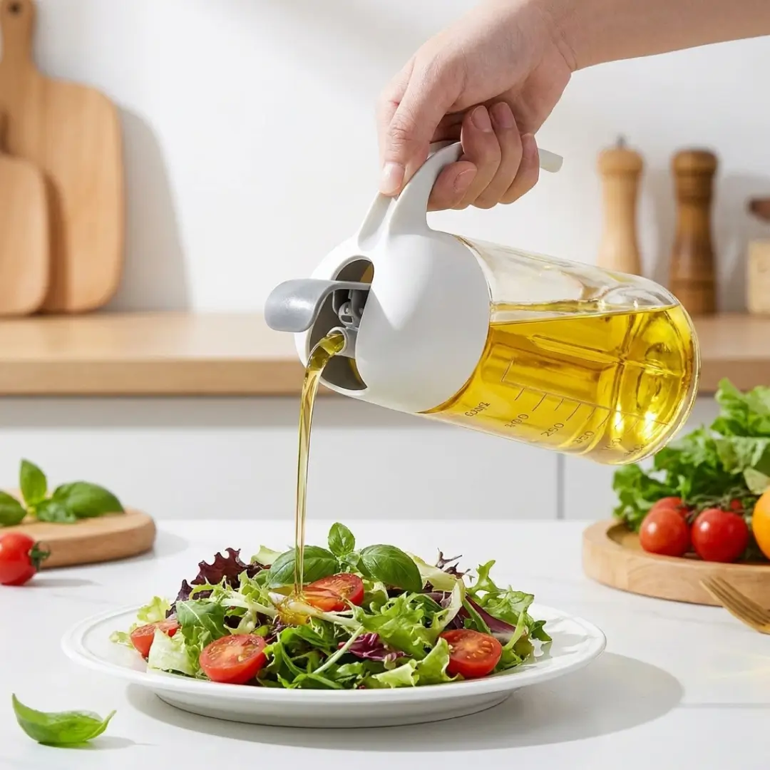 Glass Oil Jug 630ml