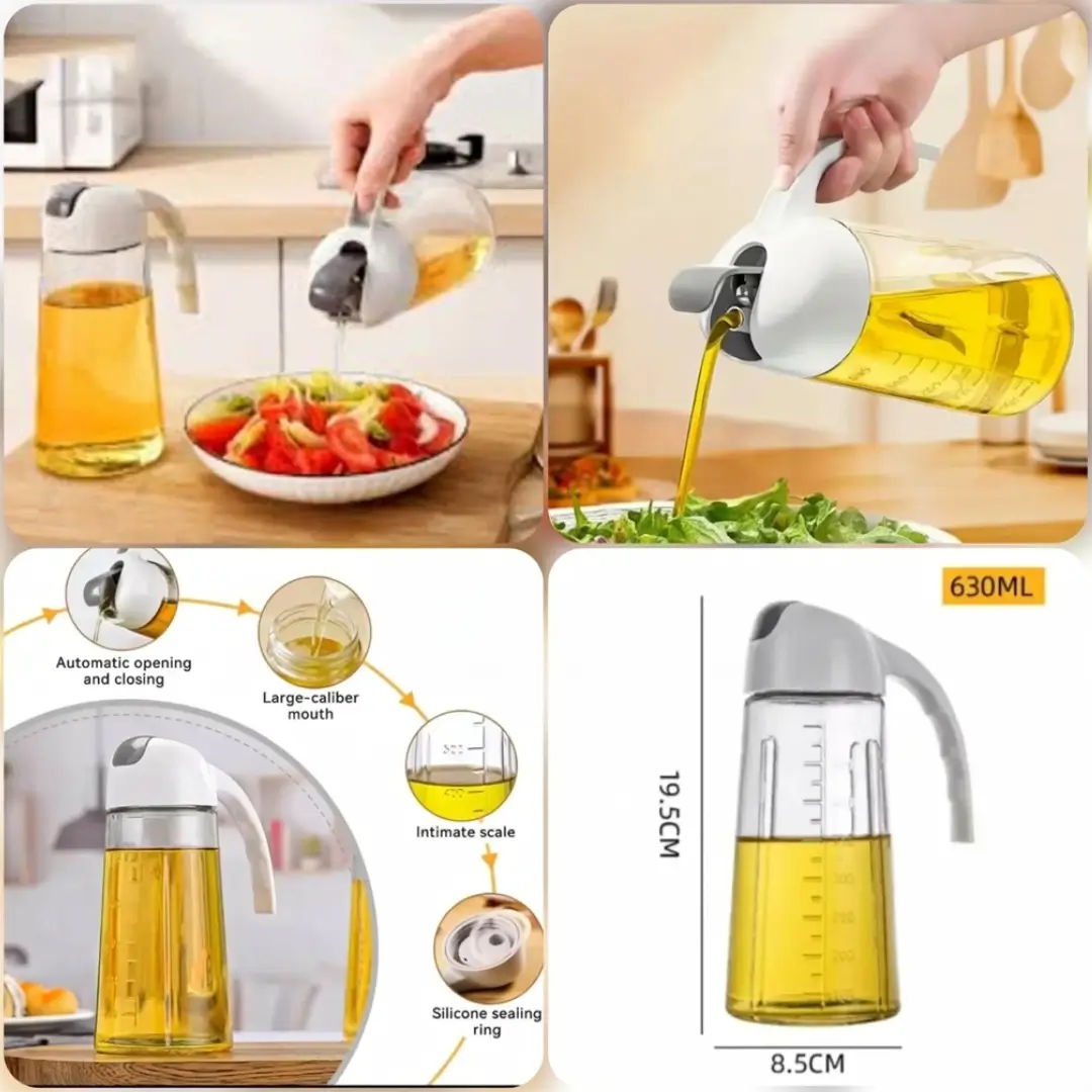 Glass Oil Jug 630ml - Image 2