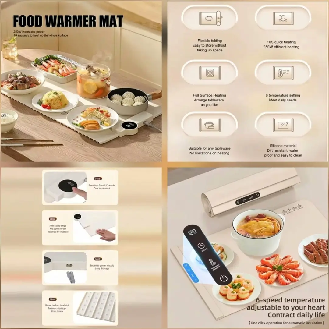 Silicone Electric Food Warmer Mat - Image 2