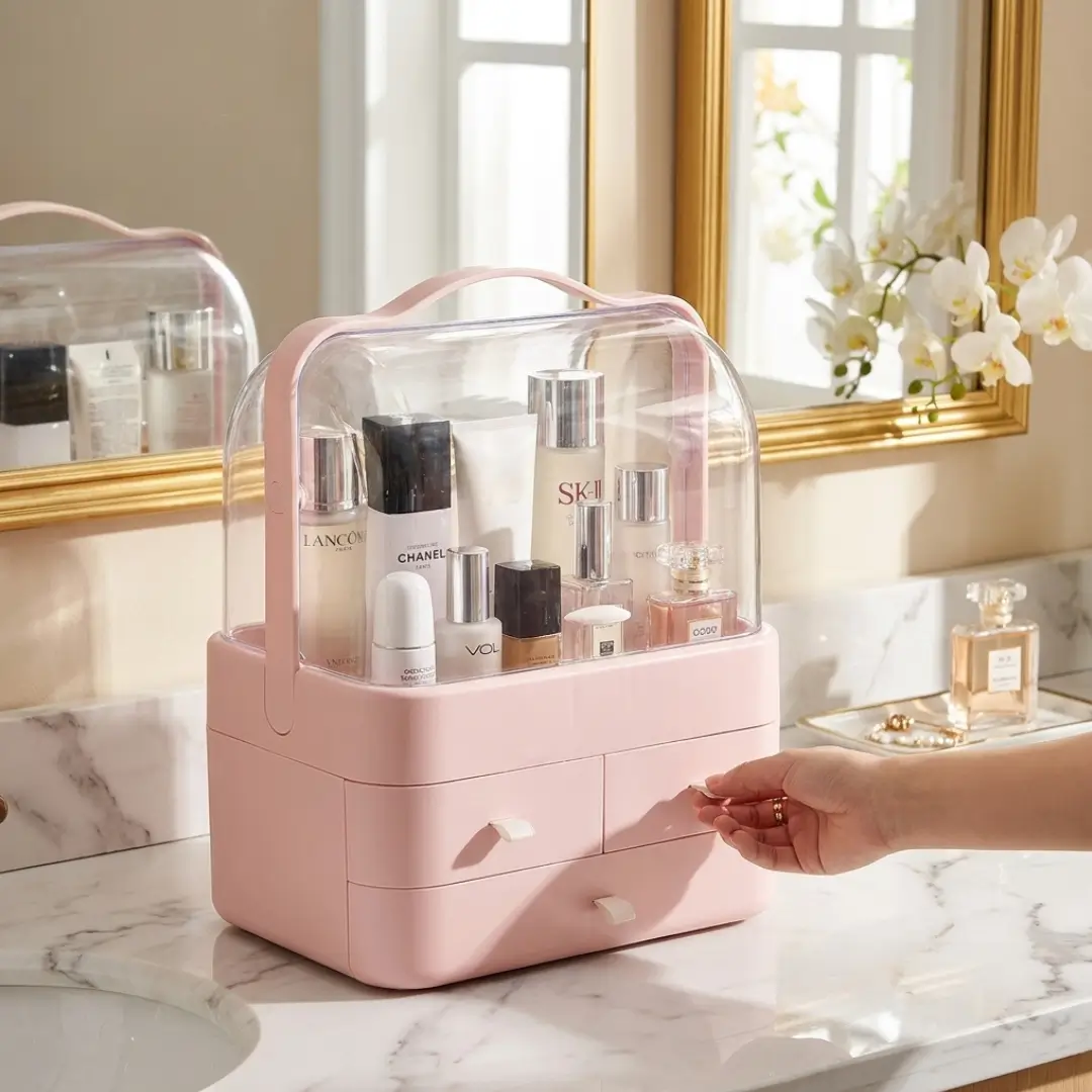 Acrylic Double-Side Cosmetic Organizer - Image 2