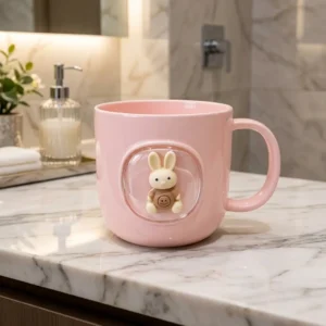 Focus On Cup Cute Bear & Bunny Toy Mug