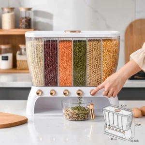 6-Grid 10kg Cereal & Grain Dispenser
