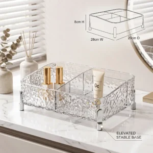 Acrylic Desktop Makeup Organizer: