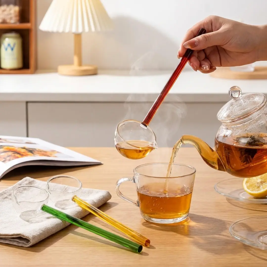 Long Handle Glass Stirring Spoon - Image 2