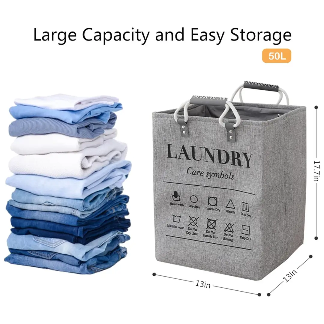 Foldable Laundry Storage Basket: - Image 2