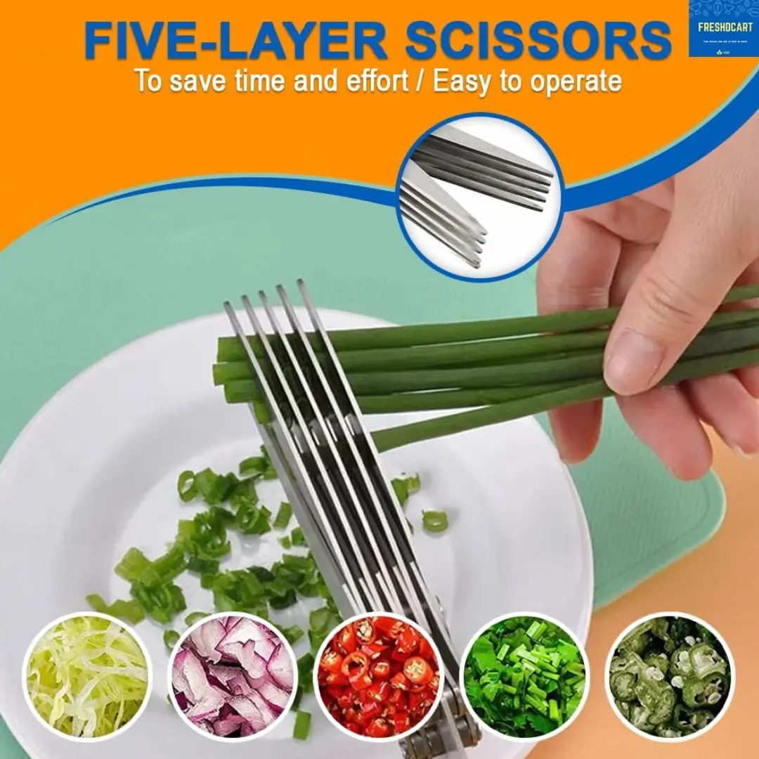 5-Blade Multi-Layer Herb Scissors - Image 3