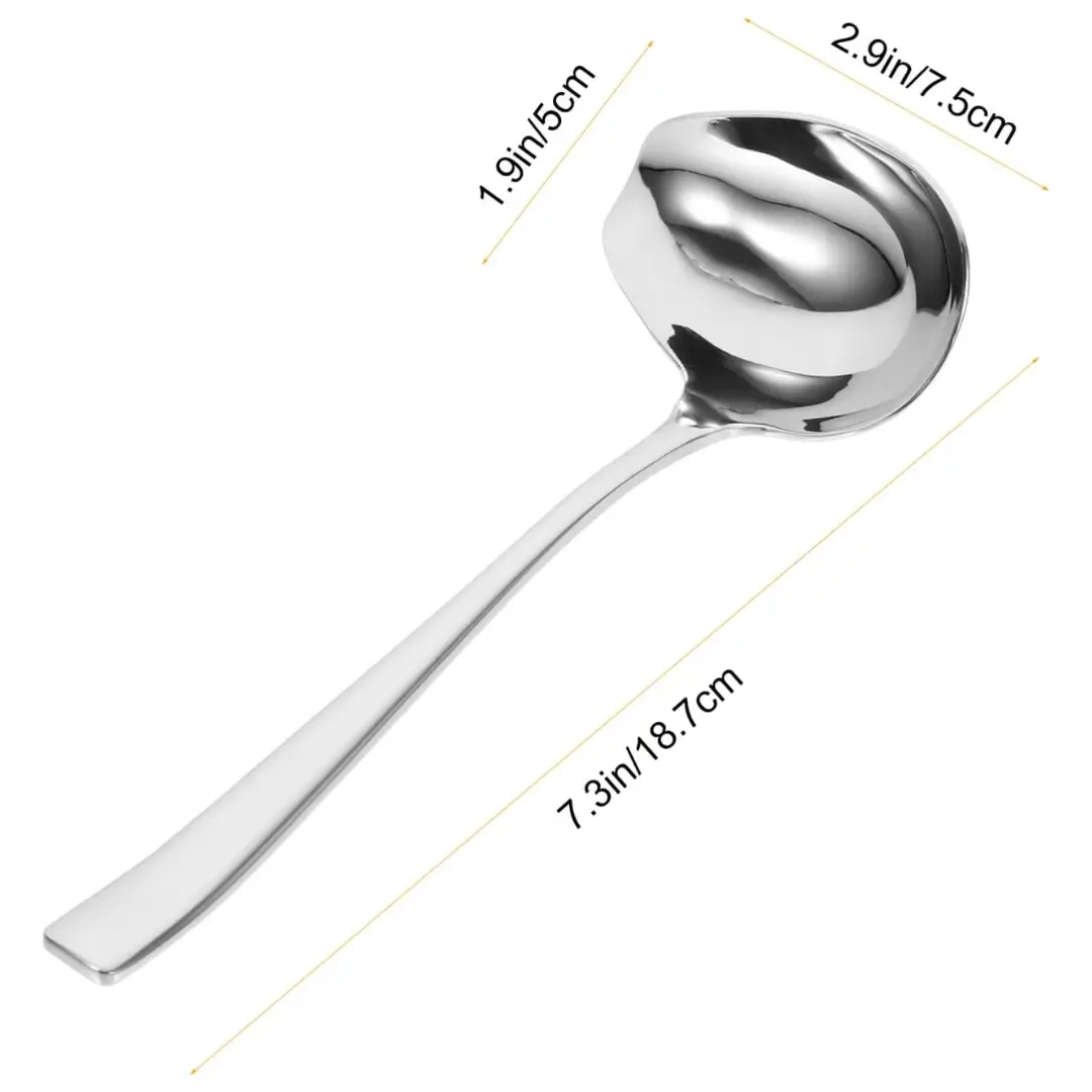 Stainless Steel Sauce & Soup Ladle: - Image 3