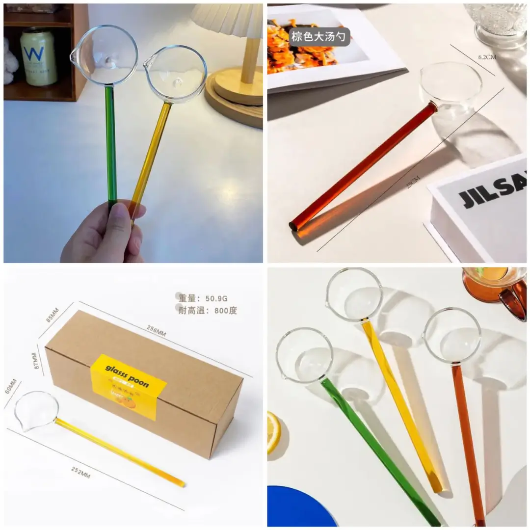 Long Handle Glass Stirring Spoon - Image 3