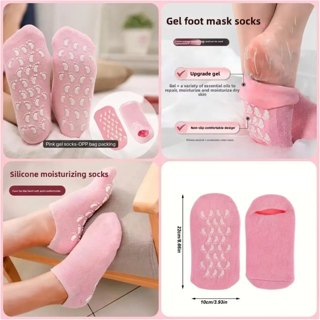 Silicone Moisturizing Gel Socks - Image 2