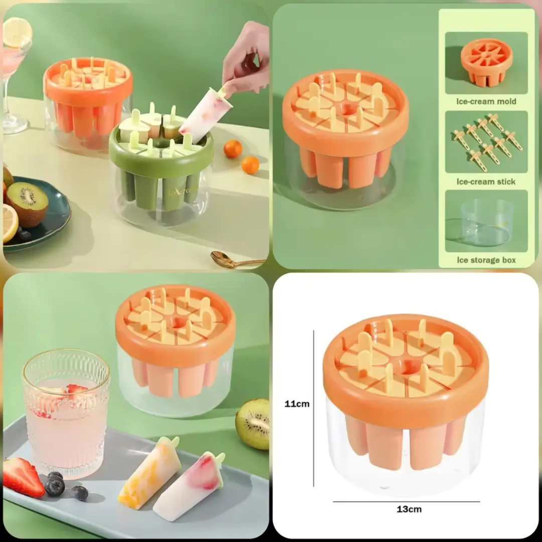 Ice Cream Maker Popsicle Mold with Storage Box - Image 3