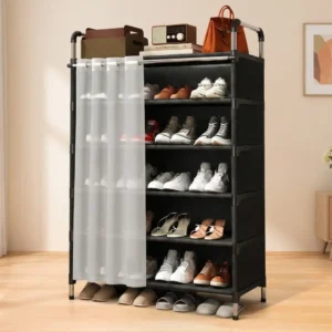 Curtain Shoe Rack