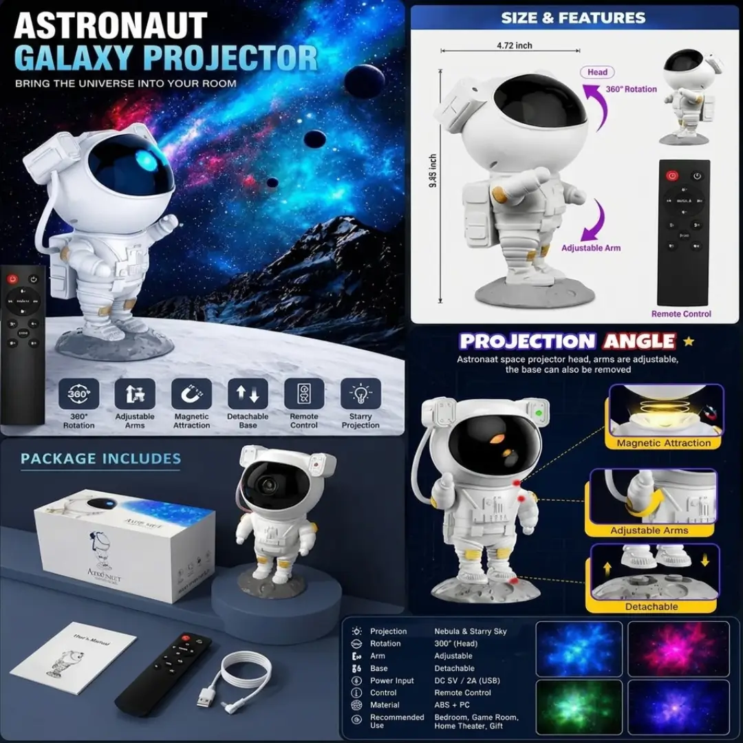 Astronaut projector Without Speaker - Image 2