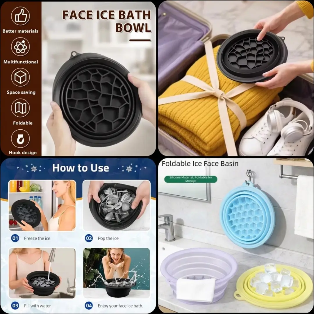Silicone Face Ice Bath Bowl - Image 2