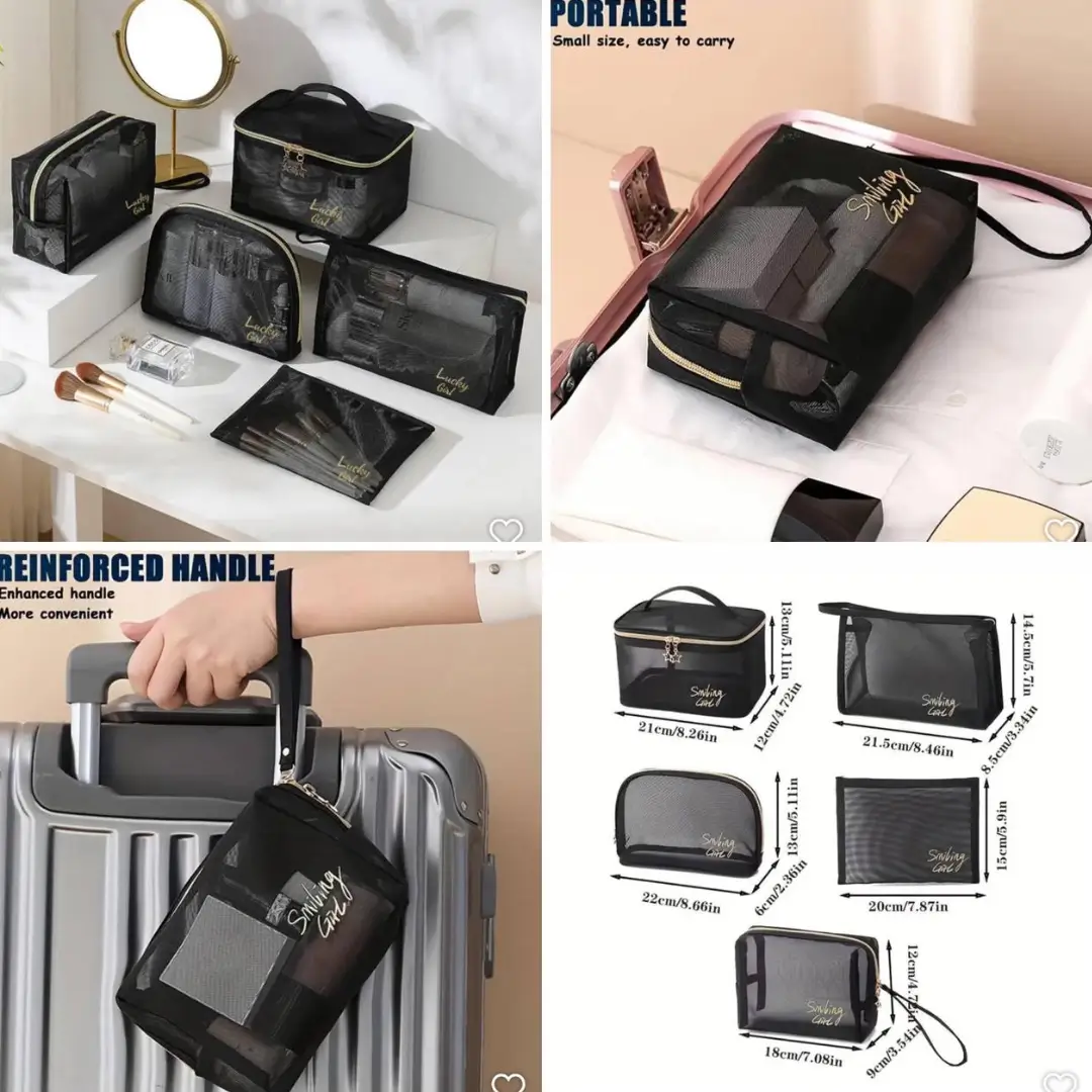 Set of 5 Mesh Bag Set - Image 3
