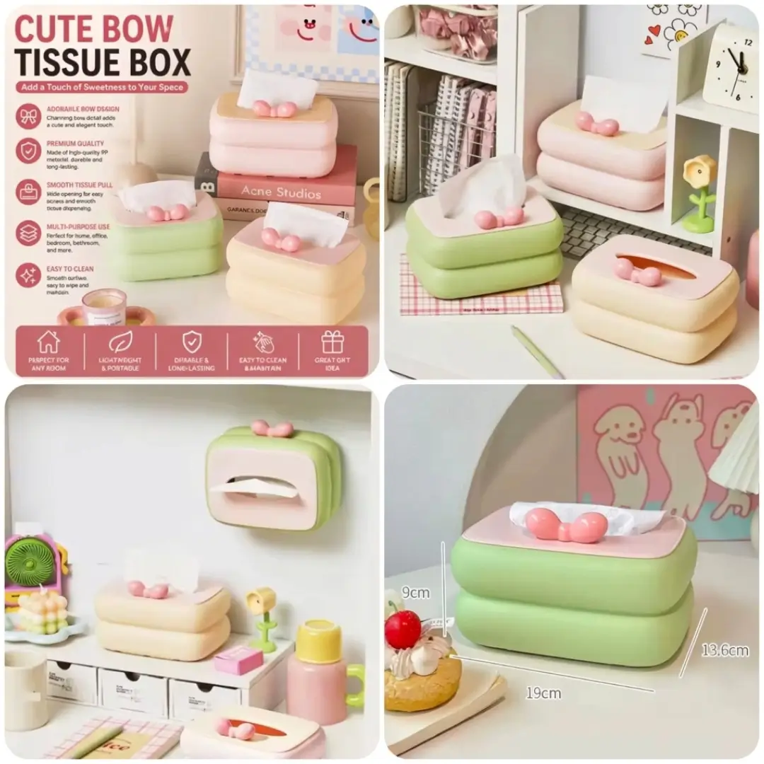 Cute Bow Tissue Box - Image 3