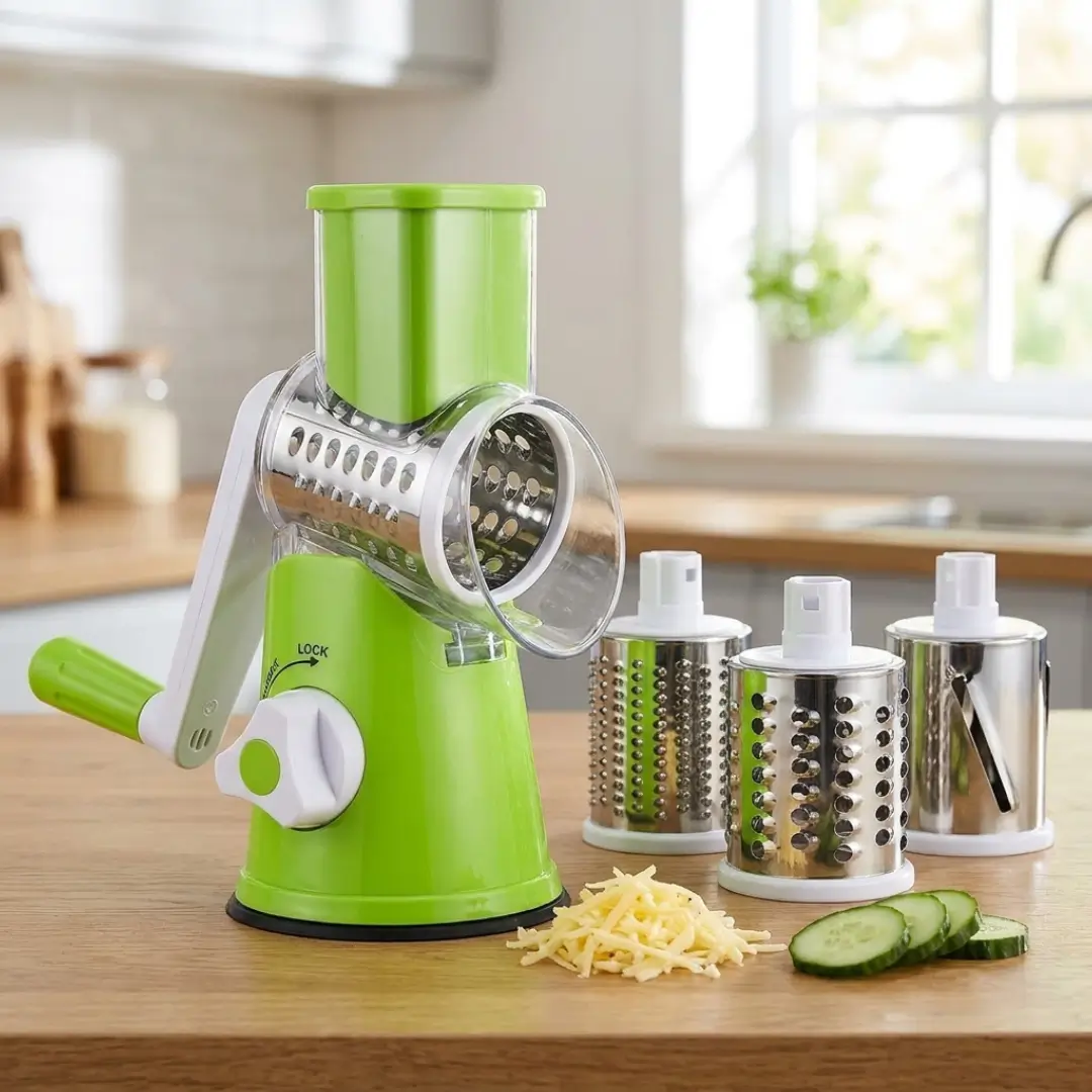 Table Top Drum Multifunctional Roller Vegetable Cutter