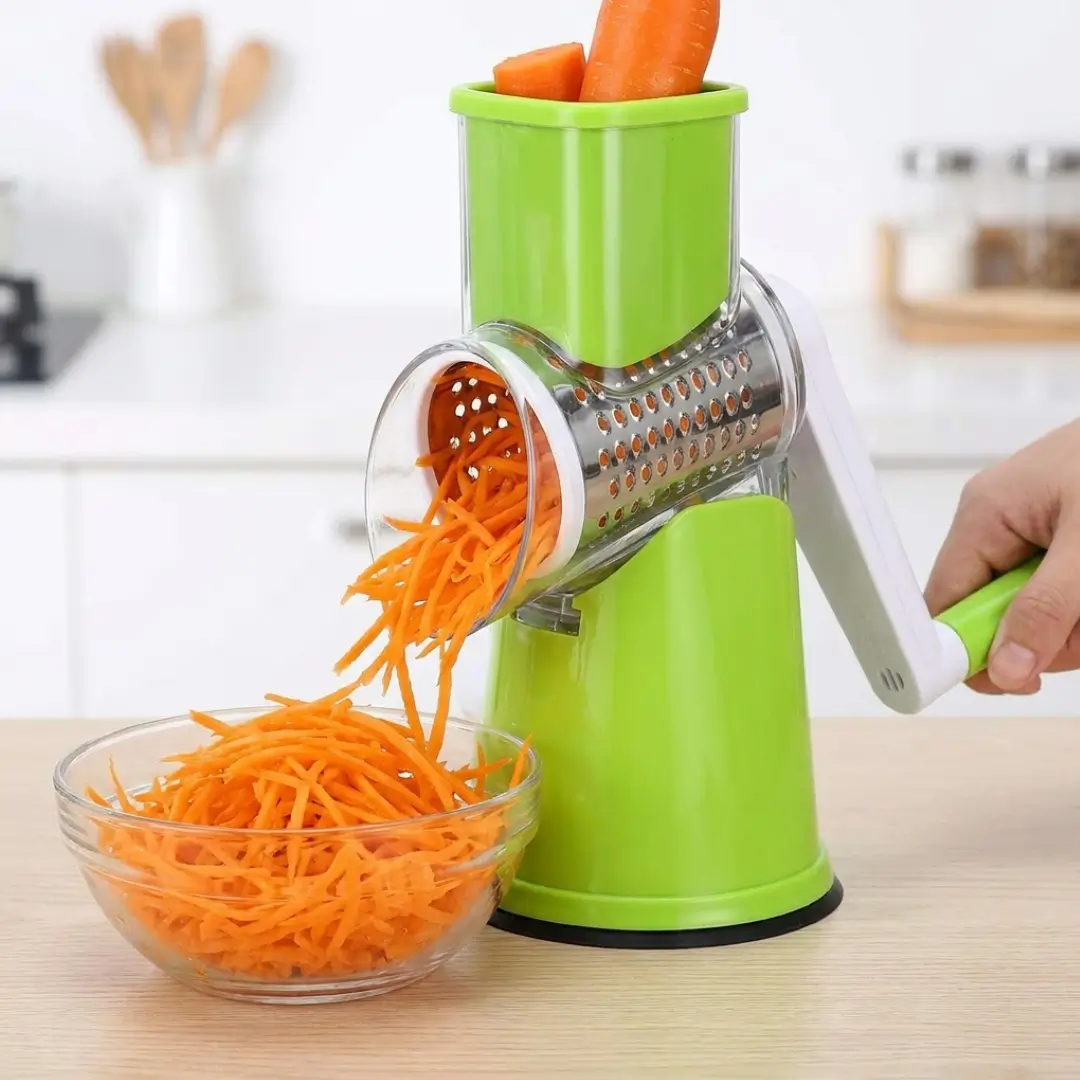 Table Top Drum Multifunctional Roller Vegetable Cutter - Image 2