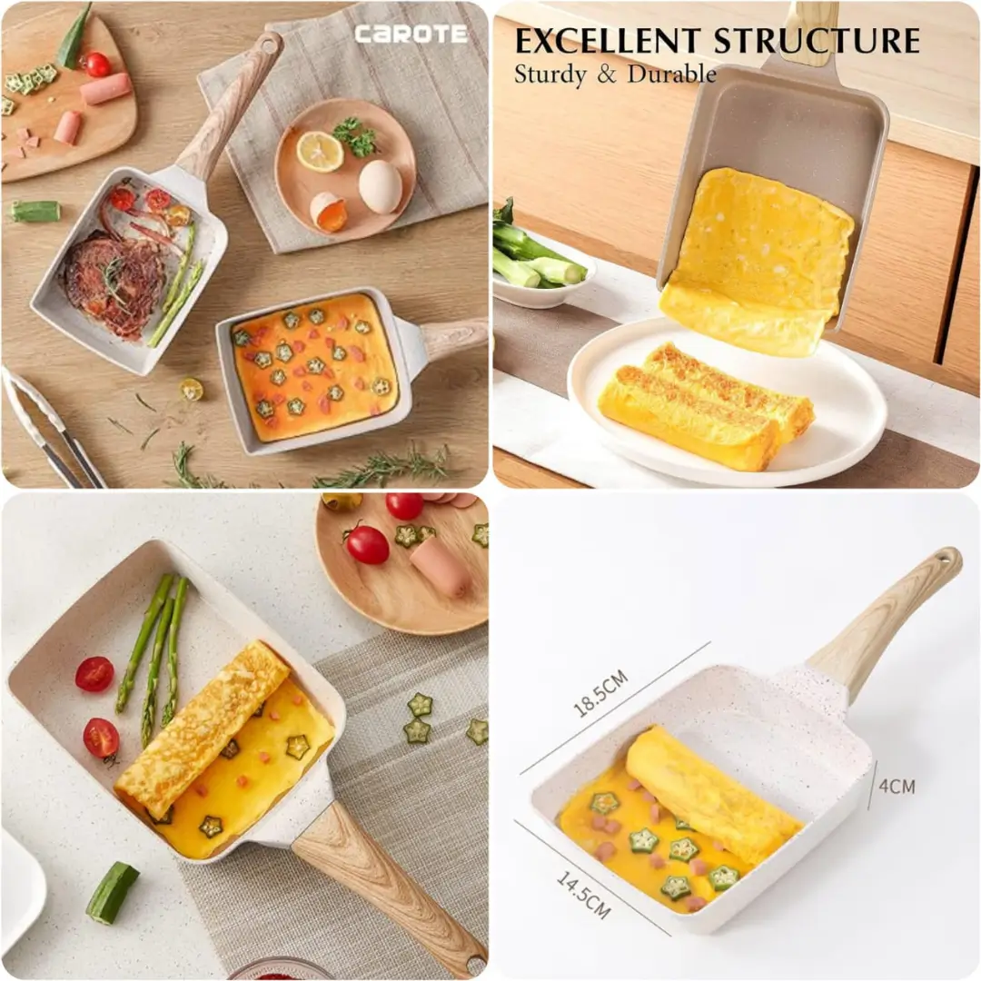Non-Stick Fry Pan Marble Coating - Image 2