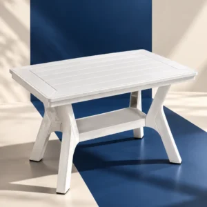 Super Fine Pure Plastic Table Model 370 – White
